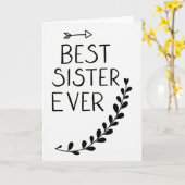 Heartfelt Botanical Sister Card Karte (Gelbe Blume)