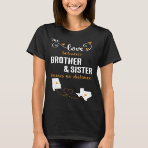 Heartfelt Brother and Sister Show Liebe über T-Shirt