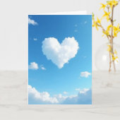 Heartfelt Cloudscape Love Card Karte (Gelbe Blume)