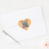 Heartfelt Connect: QR-Code für Unternehmen Herz-Aufkleber (Umschlag)