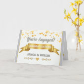 Heartfelt Custom Engagement Karte (Gelbe Blume)