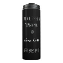 Heartfelt danke der beste Schwarz-weiße Chef