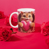 Heartfelt Elegance: Custom Valentine's Day Zweifarbige Tasse