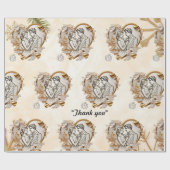 "Heartfelt Embrace" Geschenkpapier (Flach)