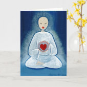 "Heartfelt Erleuchtung " Karte (Gelbe Blume)