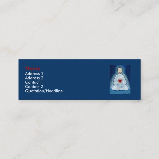 "Heartfelt Erleuchtung " Mini Visitenkarte (Vorderseite)