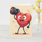 Heartfelt Fitness Fun Card Karte (Gelbe Blume)