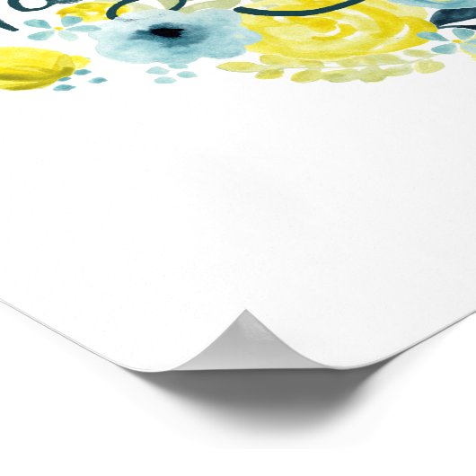 Heartfelt Floral I Poster (Ecke)