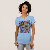 Heartfelt Flutter: Schmetterling Silhouette T - Sh T-Shirt (Vorne ganz)