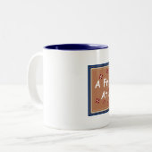 Heartfelt Freundschafts-Kaffee-Tasse Zweifarbige Tasse (Vorderseite Links)