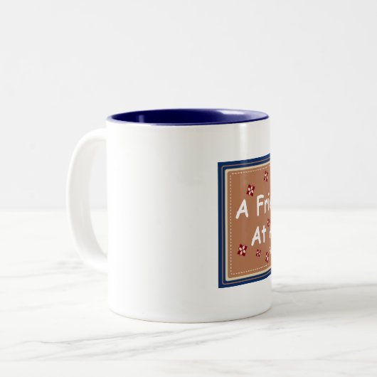 Heartfelt Freundschafts-Kaffee-Tasse Zweifarbige Tasse (Vorderseite Links)