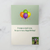 Heartfelt Funny Goat Birthday Karte (Innenseite)