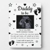 Heartfelt Gedicht Expectant Vater Ultrasound Fotoplatte (Vorderseite)