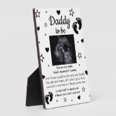 Heartfelt Gedicht Expectant Vater Ultrasound Fotoplatte (Seite)