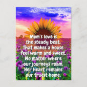 (Heartfelt Gedicht) Werbegeschenk | Mama zur Sonne Postkarte (Vorderseite)