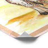 Heartfelt Giraffe Poster (Ecke)
