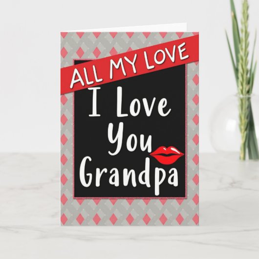 Heartfelt Grandpa Love Card Karte (Vorderseite)