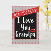 Heartfelt Grandpa Love Card Karte (Gelbe Blume)