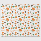 Heartfelt Harvest Danke Wrap Roll Pumpkins Geschenkpapier (Flach)