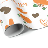 Heartfelt Harvest Danke Wrap Roll Pumpkins Geschenkpapier (Rolleneckpunkt)