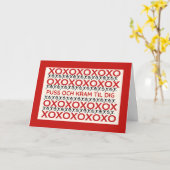 Heartfelt Hugs and Kisses for You Karte (Gelbe Blume)