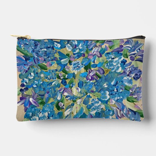 Heartfelt Hydrangea Accessory Pouch Zubehörtasche (Vorderseite)