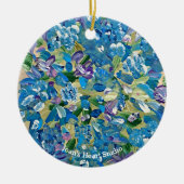 Heartfelt Hydrangea Ornaments Keramik Ornament (Vorne)
