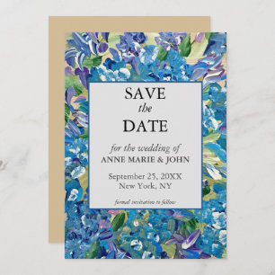 Heartfelt Hydrangea QR Code Hochzeit speichern das Save The Date