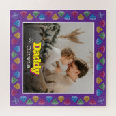 Heartfelt Keepake beim Vater - Personalisiertes Fo Puzzle (Horizontal)