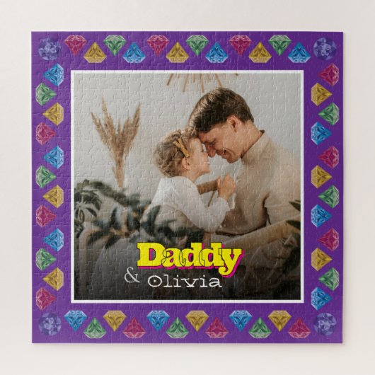 Heartfelt Keepake beim Vater - Personalisiertes Fo Puzzle (Vertikal)