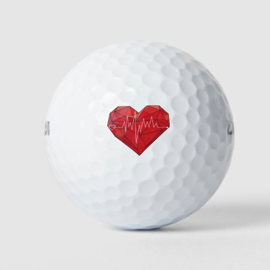 Heartfelt Liebe Golf Ball: Das Symbol der Leidensc Golfball (Vorderseite)
