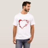 "Heartfelt Liebe in der Luft" "Liebe Crescent Jour T-Shirt (Vorne ganz)
