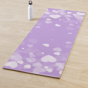 Heartfelt Lila Gummi Yoga Mat - Perfekt für Med Yogamatte