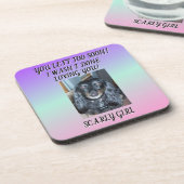 Heartfelt Memorial Fur Baby Lila Green Pink Getränkeuntersetzer (Linke Seite)