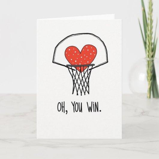 Heartfelt Minimalist Win Card Karte (Vorderseite)