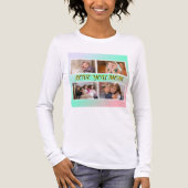 Heartfelt Mom 4-Photo Tribute Desisgn Tri-Blend Shirt (Vorderseite)