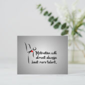 Heartfelt Motivation Tanz Postkarte (Stehend Vorderseite)