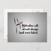 Heartfelt Motivation Tanz Postkarte (Vorne/Hinten)