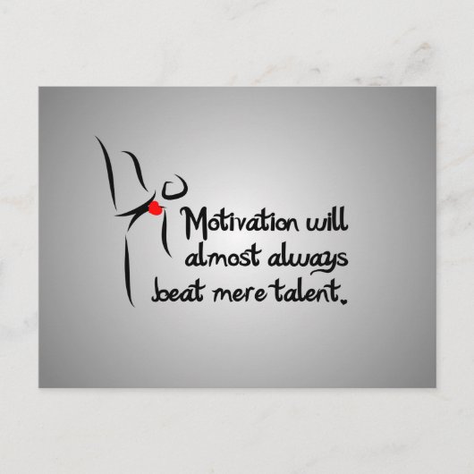 Heartfelt Motivation Tanz Postkarte (Vorderseite)