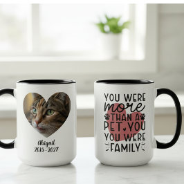 Heartfelt Pet Memorial Photo – Loving Remembrance Tasse