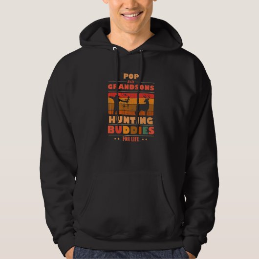 Heartfelt POP Grandsons Buddies For Life Hunting P Hoodie (Vorderseite)