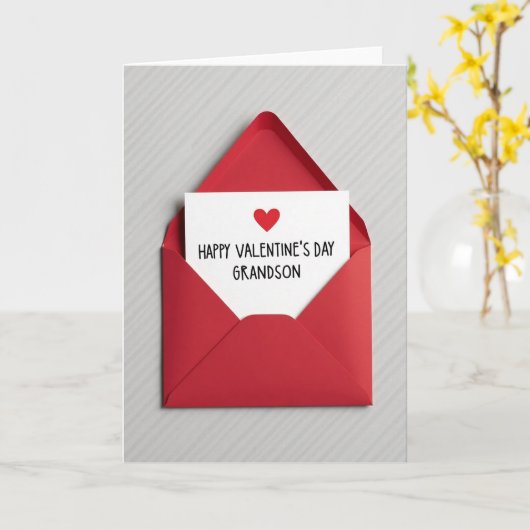 Heartfelt Red Envelope Card Karte (Gelbe Blume)