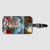 Heartfelt Sunset Gepäckanhänger (Vorderseite (Horizontal))