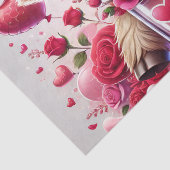 Heartfelt Sweet Highland Cow Valentines Seidenpapier (Detail)