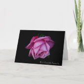 Heartfelt Sympathy Rose Card - Silver Grace Karte (Vorderseite)