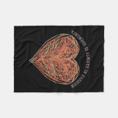 Heartfelt Threads Kindness Fashion Statement Stick Fleecedecke (Vorderseite (Horizontal))