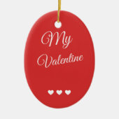 Heartfelt Valentine Keramik Ornament (Vorne)