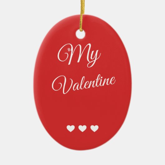 Heartfelt Valentine Keramik Ornament (Vorne)