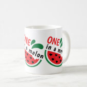 Heartfelt Watermelon ONE in Melon Kaffeetasse (VorderseiteRechts)