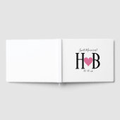 Heartfelt Wedding Typografy Guest Book Gästebuch (Voll)